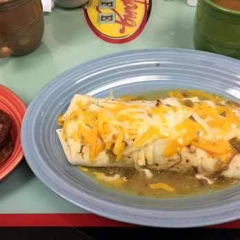 Mustang Cafe - Breakfast Burrito with Sausage Side - Cafes Near Me - Albuquerque, New Mexico