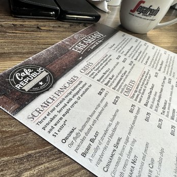 Cafe Republic - The menu of tasty love - Breakfast & Brunch Near Me - Fort Worth, Texas