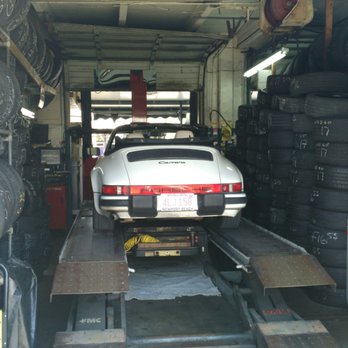 Romero Tires - My little Porsche getting ready for an alignment. - Tires Near Me - Miami, Florida