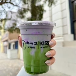 Kiss Of Matcha - Matcha Ube Latte (Soy Milk)