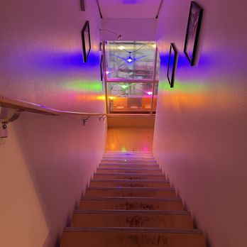Empire Roasters & Records - The rainbow stairs -- that's what I call them - Coffee & Tea Near Me - Seattle, Washington