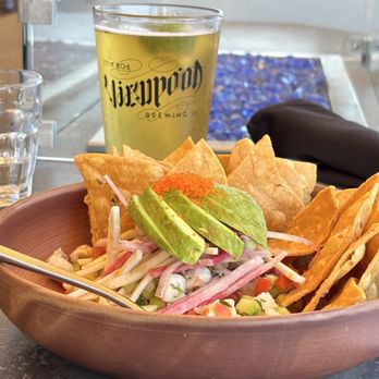 Viewpoint Brewing - Ceviche and a mex lager - Breweries Near Me - Del Mar, California