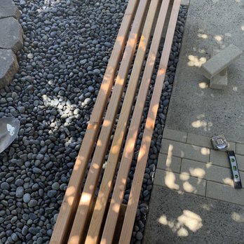 Oromill Lumber - Had left over pavers and decided to make a quick bench! - Building Supplies Near Me - Whittier, California