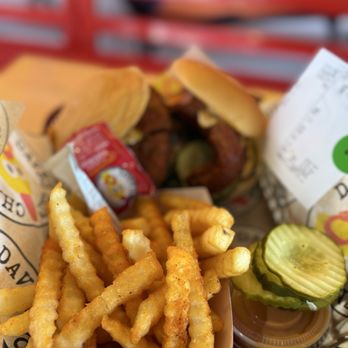 Dave's Hot Chicken - Two sliders and fries - Chicken Shop Near Me - San Jose, California Dave's Hot Chicken - Two sliders and fries - Chicken Shop Near Me - San Jose, California