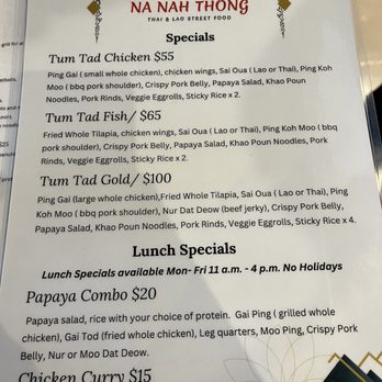 Na Nah Thong - Specials - Thai Near Me - Fresno, California Na Nah Thong - Specials - Thai Near Me - Fresno, California