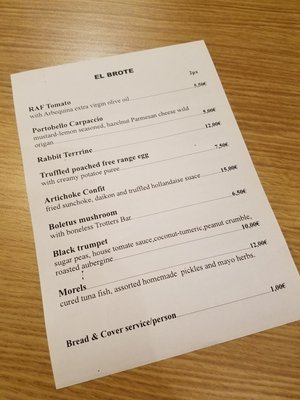 Menu photo 2 El Brote Madrid, M