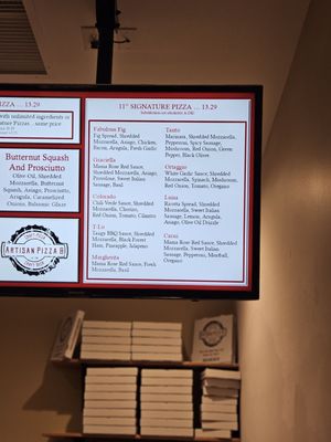 Menu photo 2 Artisan Pizza Parker, CO