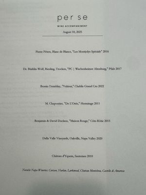 Menu photo 2 Per Se New York, NY