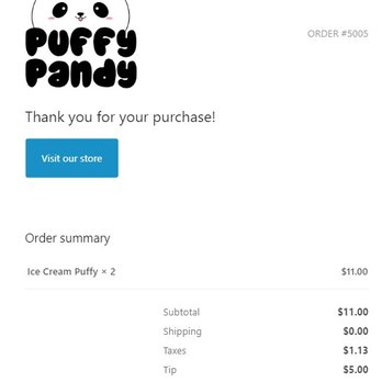 Puffy Pandy - My receipt - Desserts Near Me - Seattle, Washington