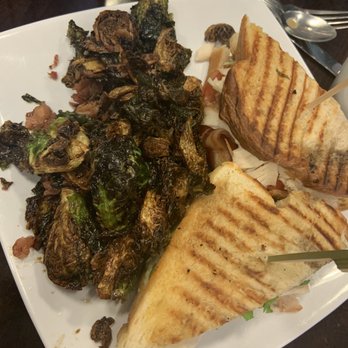 The Flipside Cafe - Turkey Club Panini with Balsamic Glazed Brussels Plate - Breakfast & Brunch Near Me - Fort Mill, South Carolina