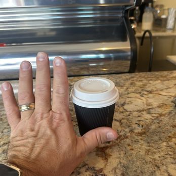 Deke’s in Delray - This is what they call a large coffee - Coffee Roasteries Near Me - Delray Beach, Florida