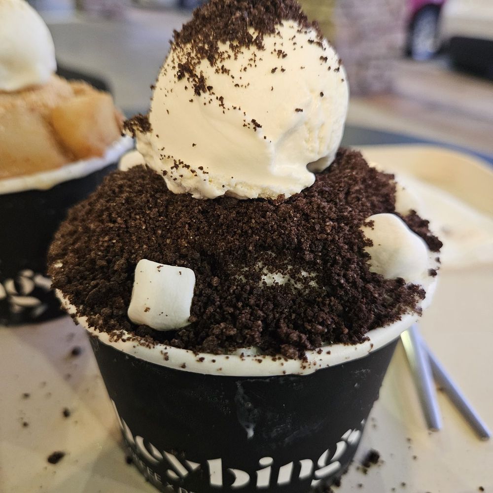 Heybings Desserts & Coffee - Choco Oreo bingsoo (single $8.75) - Desserts Near Me - Irvine, California