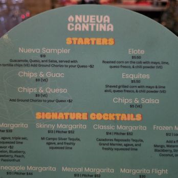 Nueva Cantina - 2025-11-14 Menu Cocktails - Mexican Near Me - Tampa Bay, Florida Nueva Cantina - 2025-11-14 Menu Cocktails - Mexican Near Me - Tampa Bay, Florida