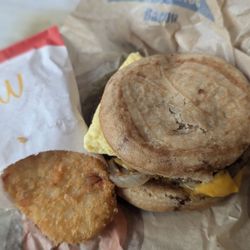 McDonald's - Steak McGriddle with hash browns