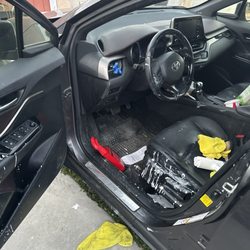 Got rid of majority of all this white paint on leather!