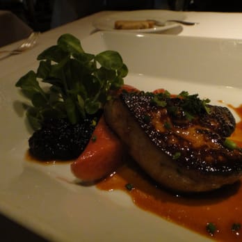 Gary Danko - Seared Sonoma Foie Gras with Caramelized Red Onions and Vanilla Poached Rhubarb - New American Near Me - San Francisco, California Gary Danko - Seared Sonoma Foie Gras with Caramelized Red Onions and Vanilla Poached Rhubarb - New American Near Me - San Francisco, California