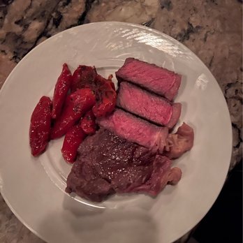 Somm's Kitchen - Steak and tomatoes- amazing - Tapas/Small Plates Near Me - Paso Robles, California