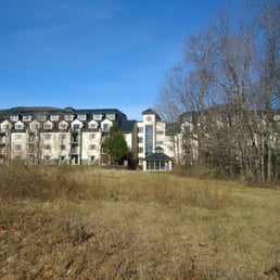 Back side of the resort