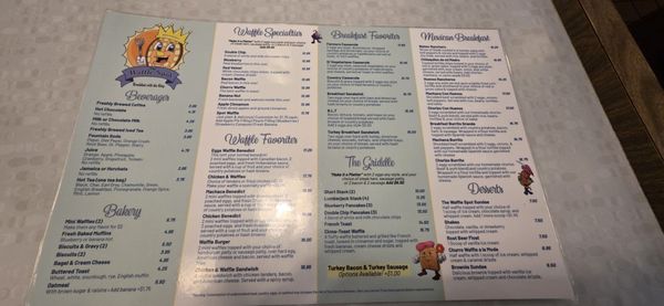 Menu photo 1 The Waffle Spot San Diego, CA Menu photo 1 The Waffle Spot San Diego, CA