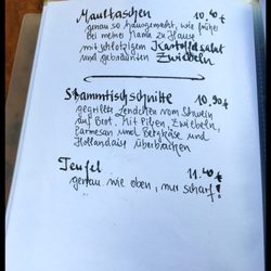 Weinstube Renker - Speisekarte