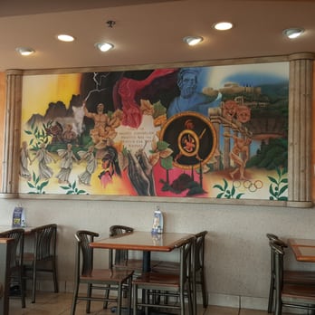 Dino's Mediterranean Fresh - A great piece of Greek styled artwork on one of their walls. - Mediterranean Near Me - Coon Rapids, Minnesota Dino's Mediterranean Fresh - A great piece of Greek styled artwork on one of their walls. - Mediterranean Near Me - Coon Rapids, Minnesota