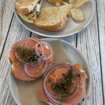 Romancing the Bean Cafe - Caprese Sandwich Bagel with Lox - Coffee & Tea Near Me - Burbank, California Romancing the Bean Cafe - Caprese Sandwich Bagel with Lox - Coffee & Tea Near Me - Burbank, California
