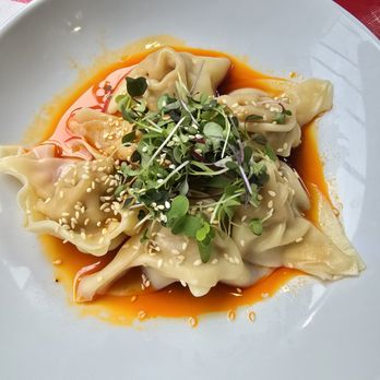 Flock - Chengdu Choshu (chili oil wontons) from HK Bistro - Food Court Near Me - Portland, Oregon