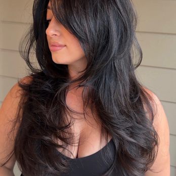 Bolt Collective Salon - Razor layered cut with chocolate gloss - Hair Salons Near Me - Pleasanton, California