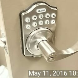 Keyless entry lockset for a customers house.