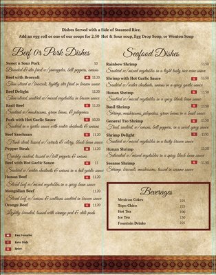 Menu photo 4 Little Beijing Restaurant Elgin, TX