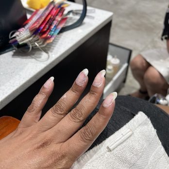 Lux Nail Bar - I always get the dip these are my nails after they takeoff the dip - Nail Salons Near Me - Chandler, Arizona Lux Nail Bar - I always get the dip these are my nails after they takeoff the dip - Nail Salons Near Me - Chandler, Arizona
