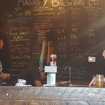 Magnify Brewing - Their draft board - Breweries Near Me - Fairfield, New Jersey Magnify Brewing - Their draft board - Breweries Near Me - Fairfield, New Jersey