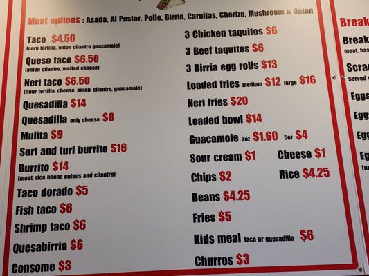 Menu photo 6 Tacos Los Neri Henderson, NV Menu photo 6 Tacos Los Neri Henderson, NV