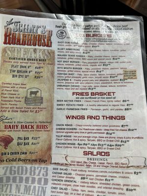 Menu photo 3 Aaron Schat's Roadhouse Bishop, CA Menu photo 3 Aaron Schat's Roadhouse Bishop, CA