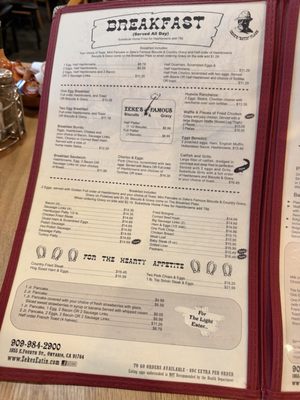 Menu photo 1 Zeke's Eatin' Place Ontario, CA Menu photo 1 Zeke's Eatin' Place Ontario, CA