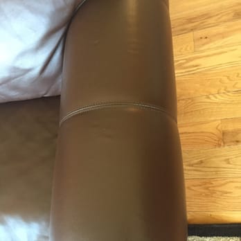 Able Restoration - Arm that had normal wear and tear and dry cracks after it was repaired. - Furniture Reupholstery Near Me - Sparks, Nevada