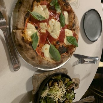 Brick & Brew Gastropub - Malvern - Margherita Pizza and Brussels Sprouts appetizer - Gastropubs Near Me - Malvern, Pennsylvania Brick & Brew Gastropub - Malvern - Margherita Pizza and Brussels Sprouts appetizer - Gastropubs Near Me - Malvern, Pennsylvania