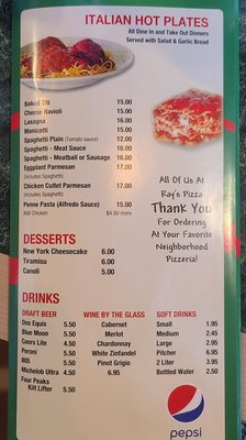 Menu photo 1 Ray's Pizza Peoria, AZ