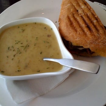 Ripe Eatery - Green Chile Potato Soup and Vegetable Panini - Breakfast & Brunch Near Me - El Paso, Texas Ripe Eatery - Green Chile Potato Soup and Vegetable Panini - Breakfast & Brunch Near Me - El Paso, Texas