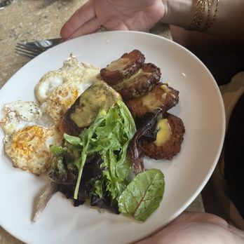 Americano Pie Bar - Salmon Latke Dish - Italian Near Me - Islip, New York Americano Pie Bar - Salmon Latke Dish - Italian Near Me - Islip, New York