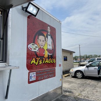 AJ's Tacos - front of the taco truck - Food Trucks Near Me - Columbus, Ohio