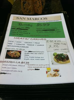 Menu photo 6 San Marcos Restaurant Hayward, CA Menu photo 6 San Marcos Restaurant Hayward, CA