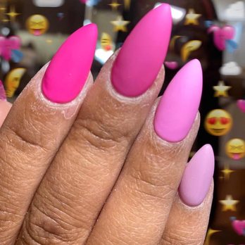 Magic Nails Spa - matte pink nails - Nail Salons Near Me - Chicago, Illinois