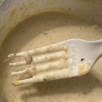 Rincon Italiano - This is supposed to be cream of crab soup. I used a fork to see if I could scoop up anything other than watery soup. - Pizza Near Me - Owings Mills, Maryland