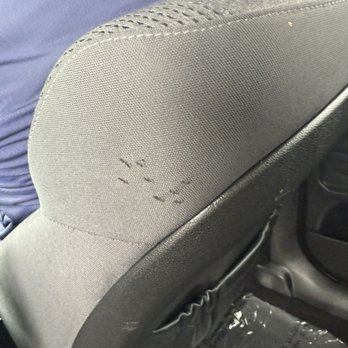 Ontario Hyundai - Scratch marks on the furniture of one of the used cars. We also found a used baseball cap in one car! - Auto Repair Near Me - Ontario, California Ontario Hyundai - Scratch marks on the furniture of one of the used cars. We also found a used baseball cap in one car! - Auto Repair Near Me - Ontario, California