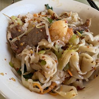 Wahaha Express - Oil sprinkled noodles after mixing it up - Chinese Near Me - Edmond, Oklahoma Wahaha Express - Oil sprinkled noodles after mixing it up - Chinese Near Me - Edmond, Oklahoma
