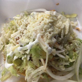 Tacos El Costalilla - Chicken tostada needed a little something extra. - Mexican Near Me - Woodbridge, Virginia Tacos El Costalilla - Chicken tostada needed a little something extra. - Mexican Near Me - Woodbridge, Virginia