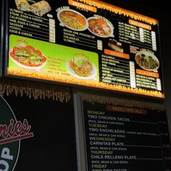 Cali's & Fries - Menu