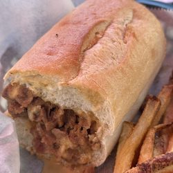 Bam's - Fresh french fries homemade and Philly cheesesteak.