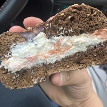 Bagel Spot - Black Russian bagel with lox spread - Bagels Near Me - Auburn Hills, Michigan